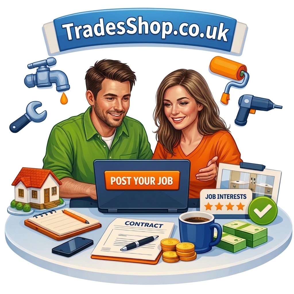 Post a free job on TradesShop to find tradesmen